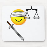 Justice emoticon   mousepad