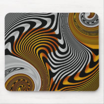 Mousepad Abstract Orange Black Silver Design by Zizzago Mousepad Abstract Orange Black Silver Design