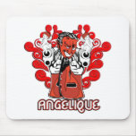 Mousepad:  "Angelique, the Devil Made Me Do It!"