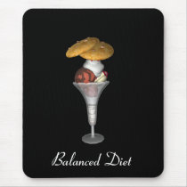 Mousepad Balanced Diet Ice Cream Cookies by Darling_Gifts Mousepad Balanced Diet Ice Cream Cookies
