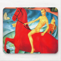 Mousepad: "Bathing the Red Horse" by Aquavel Mousepad: "Bathing the Red Horse"