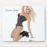 Mousepad blanco y negro de Lauren Jones Alfombrillas De Raton