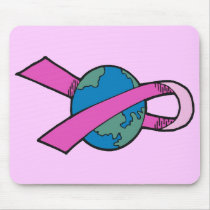 Mousepad - Breast Cancer World Ribbon mousepads