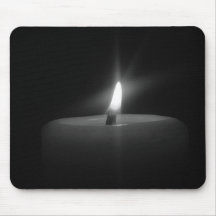 Mousepad Candle light in Black & White