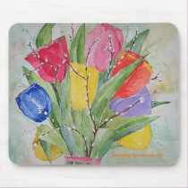 Mousepad Colour Tulips
