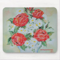 Mousepad Daisies and Roses