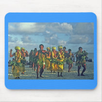 Mousepad, Dancers on Beach, Pukapuka by Theoldsouthpacific Mousepad, Dancers on Beach, Pukapuka