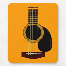 mousepad de la guitarra acústica