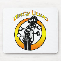 Mousepad Dirty Linen logo orange & yellow by dirtylinen Mousepad Dirty Linen logo orange & yellow