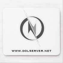 Mousepad - DOL Logo w. text (Grey) mousepads