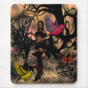 Mousepad Fantasy Art Elf Girl Birds by Darling_Gifts Mousepad Fantasy Art Elf Girl Birds