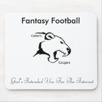 Mousepad, Fantasy Football, God's Intended Us... by cipher35 Mousepad, Fantasy Football, God's Intended Us...