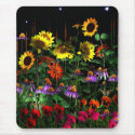 Mousepad Floral Flowers At Night Half 1