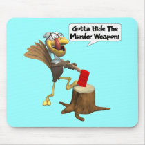Mousepad - Funny Thanksgiving Turkey