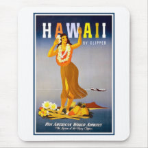 Mousepad-Hawaii Vintage Advertisement