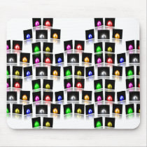 mousepad horsey rainbow love cowboy