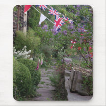 Mousepad inglés del jardín de la cabaña