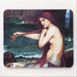 Mousepad: John Waterhouse - A Mermaid mousepads