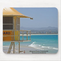 Mousepad Lifeguard Tower Coolangatta Qld Australia by shanmaree Mousepad Lifeguard Tower Coolangatta Qld Australia
