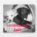 mousepad, Lovable LoyalLabs by KatAnnette mousepad, Lovable LoyalLabs