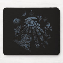 Mousepad Masonic Fantasy Blue