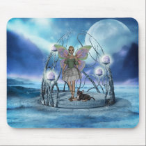 Mousepad ME Green Faerie 1 by mickeyelvis128 Mousepad ME Green Faerie 1
