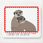 Mousepad "Meerkats in Love"