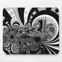 Mousepad Modern Art Black White