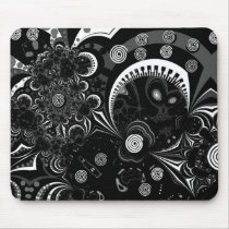 Mousepad Modern Art Black White 2
