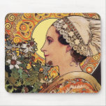 Mousepad:  Mucha - Art Nouveau - Thistle