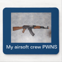 MousePad "My Airsoft Crew PWNS"
