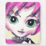 Mousepad, Neko Girl Pink (Digital Art)