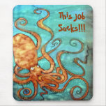 Mousepad: Original Octopus Silk Painting by Kim mousepads