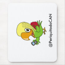 Mousepad Periquito Blackberry and knapsack
