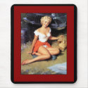 Mousepad Pin up Girls Art Vintage Retro mousepad