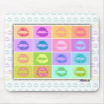 Mousepad - Pop Art Kiss by PopArtDiva Mousepad - Pop Art Kiss
