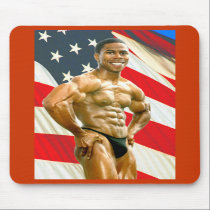Mousepad, QFLAG, red border by Muscleshots Mousepad, QFLAG, red border
