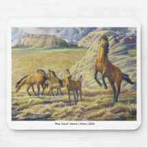Mousepad - Rearing Mustang Stallion