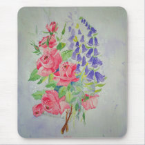 Mousepad Roses and Digitalis