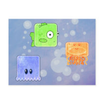 mousepad sealife postcards