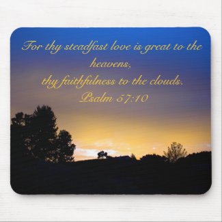 Mousepad: Sunset with Scripture mousepad