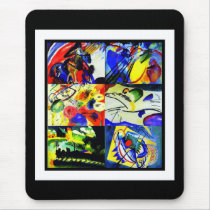 Mousepad Vintage Art Kandinsky Collage by Zazzle_Vintage Mousepad Vintage Art Kandinsky Collage