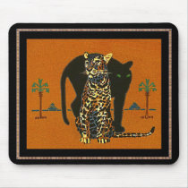 Mousepad Vintage Art Leopard by Zazzle_Vintage Mousepad Vintage Art Leopard