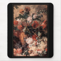 Mousepad Vintage Art Still Life Flowers by Zazzle_Vintage Mousepad Vintage Art Still Life Flowers