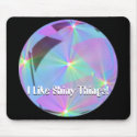Mousepad w/light text -Shiny Things by Rb_barnes2 Mousepad w/light text -Shiny Things