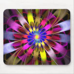 Mousepad with Abstract Spiral Flower