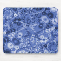 mousepad with blue symmetric abstract background