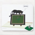 Mousepad with cat and mouse