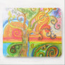 Mousepad with Colourful Psychedelic Design