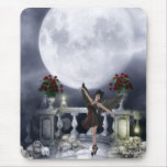 Mousepad with Gothic Angel Dancing & Moon